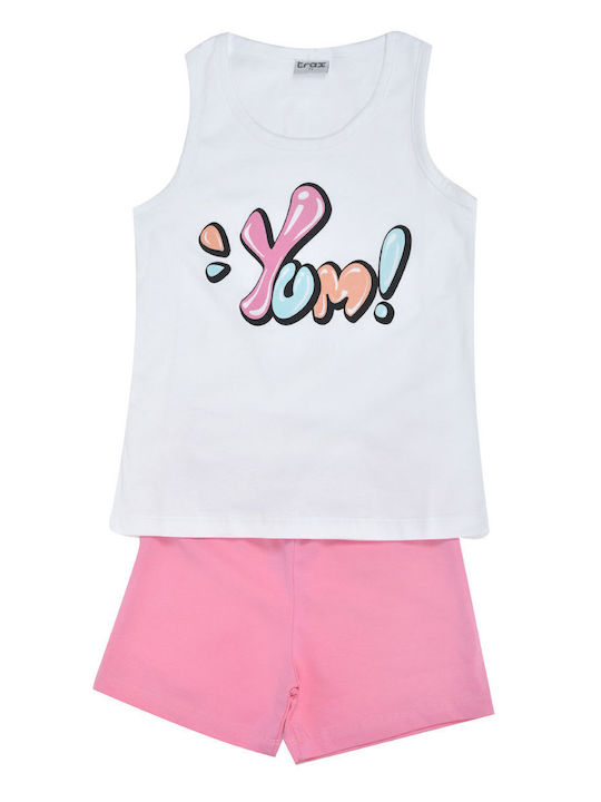 Kinder-Set mit Shorts Sommer 2Stück White