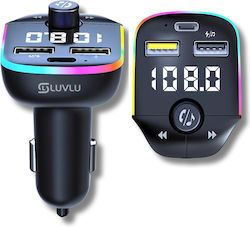 Luvlu FM Transmitter Αυτοκινήτου με Bluetooth / Type-C / USB
