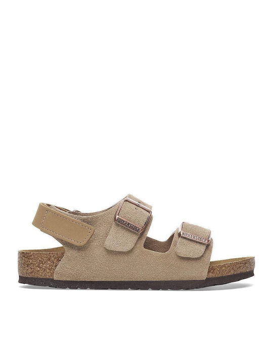 Birkenstock Παιδικά Πέδιλα Milano Ανατομικά Καφέ