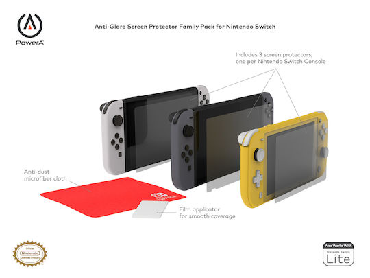 Nsw Powera Anti-glare Screen Protector Family Pack
