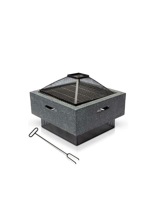 Firepit Black 52.5x52.5x29.5cm