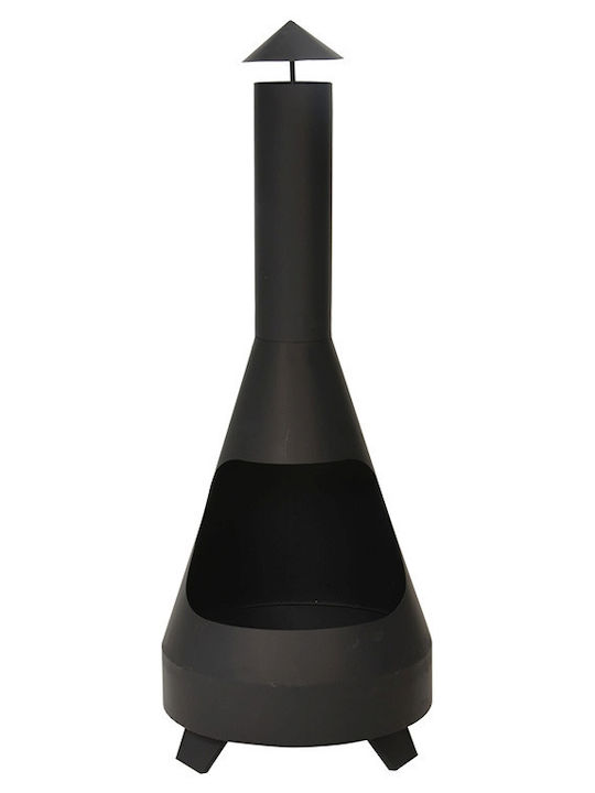 Firepit Black 44x44x118cm