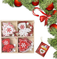 Hängende Weihnachtsbaumschmuck Set Bunt 12 Stück