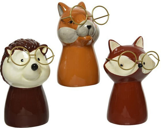 Kaemingk Kaemingk Weihnachts-Porzellan-Eichhörnchenfigur 13,5 cm