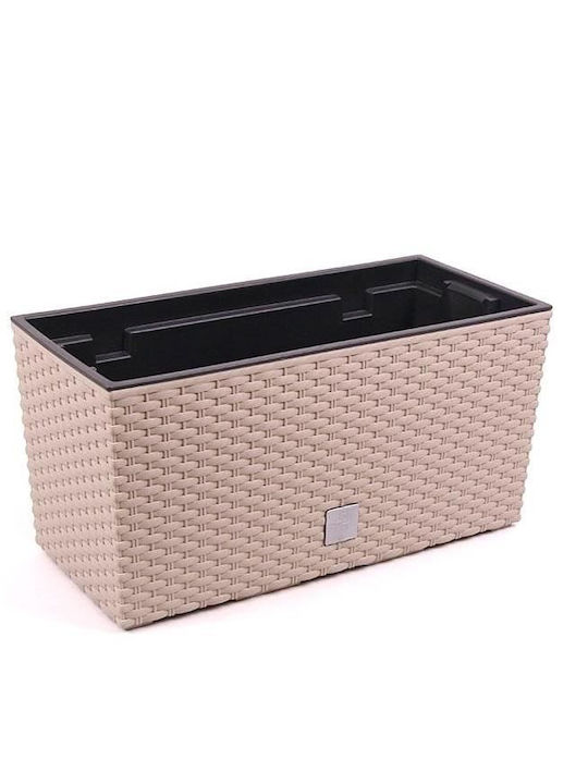 Dekorativer Pflanzkübel Imitation Rattan Braun 39,5x18,5x19,5 cm Rato Case Dekorativer Pflanzkübel Imitation Rattan Braun 39,5x18,5x19,5 cm Rato Case