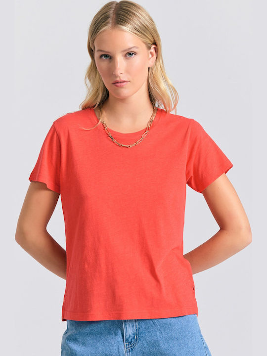 Funky Buddha Women's T-shirt Red