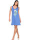 Clio Lingerie Nightgown Maternity Sky Blue