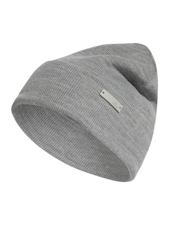 Tonal Met Bean Cap Beanie Unisex Beanie Knitted in Gray color