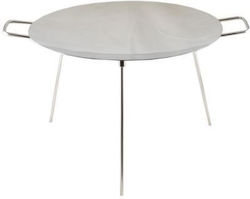 Grill Disc Stainless Steel Legs 55x38 Cm Perfect Home
