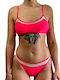 Set Bikini Sutien sport Coral