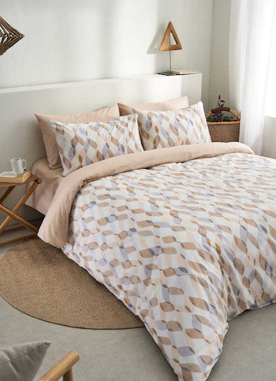 Vesta Home Set Cearșafuri 240x270cm. Prato-1 Bej 4buc