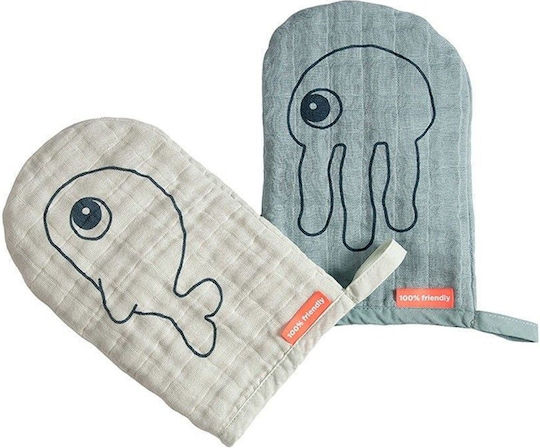 Done by Deer Baby-Badehandschuhe Gray 2Stück