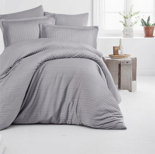 Linea Home Bettlaken Super-Doppel 220x240cm. Soft Gray