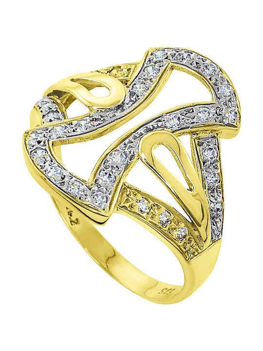 Antwnakakis Ring made of White gold 14K