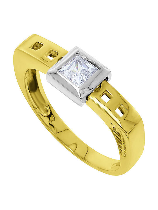 Antwnakakis Damen Ring aus Weißgold 14K