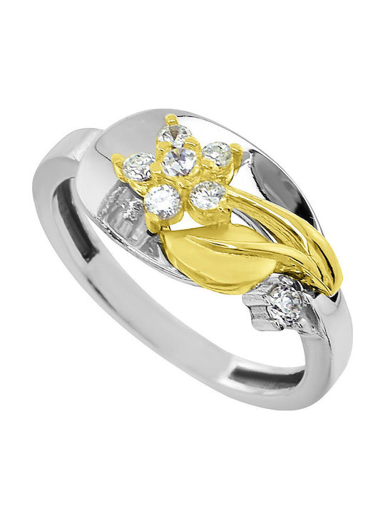Antwnakakis Дамски Пръстен от Бяло злато 14K