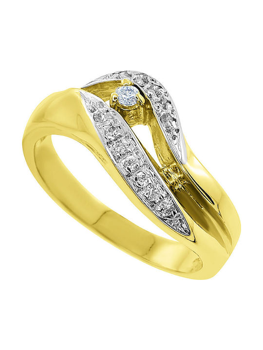 Antwnakakis Дамски Пръстен от Бяло злато 14K