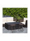 Plastik Gartenhocker Braun 2Stücke 32,5x32,5x29cm