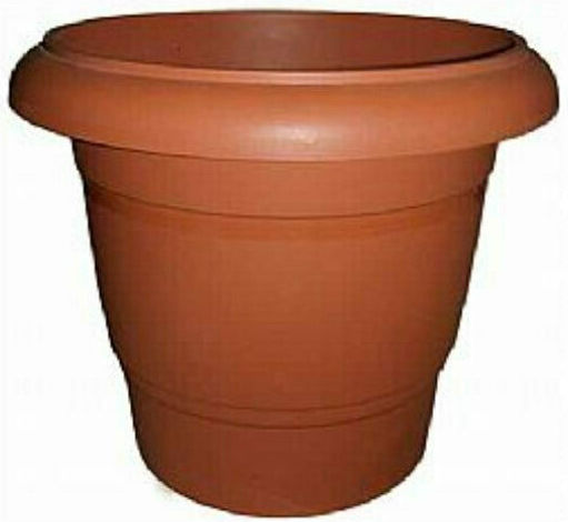 Et Plast Pot Plastic Brown 24x24x20cm.