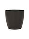 Miltoplast Greek Pot Plastic Charcoal 18x18x17cm.