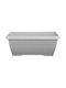 Miltoplast Olympos Νο Ζαρντινιέρα Πλαστική Ανθρακί 80x35x35εκ.
