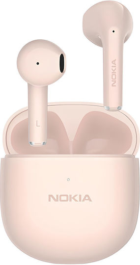 Nokia E3110 Earbud Bluetooth Handsfree Căști cu Rezistență la Transpirație și Carcasă de Încărcare Roz