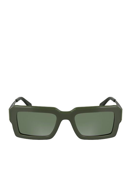 Calvin Klein Women's Sunglasses with Green Plastic Frame and Green Lens CKJ25606S 300