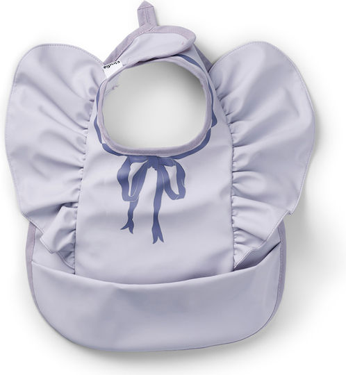 Elodie Details Waterproof Fabric Baby Bib with Hoop & Loop Fastener & Pocket Lavender for 3 m+