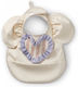 Elodie Details Waterproof Bib Fabric with Hoop & Loop Fastener & Pocket Oat White for 3 m+