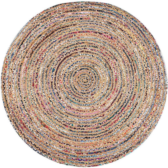 Rug Round from Jute Beige