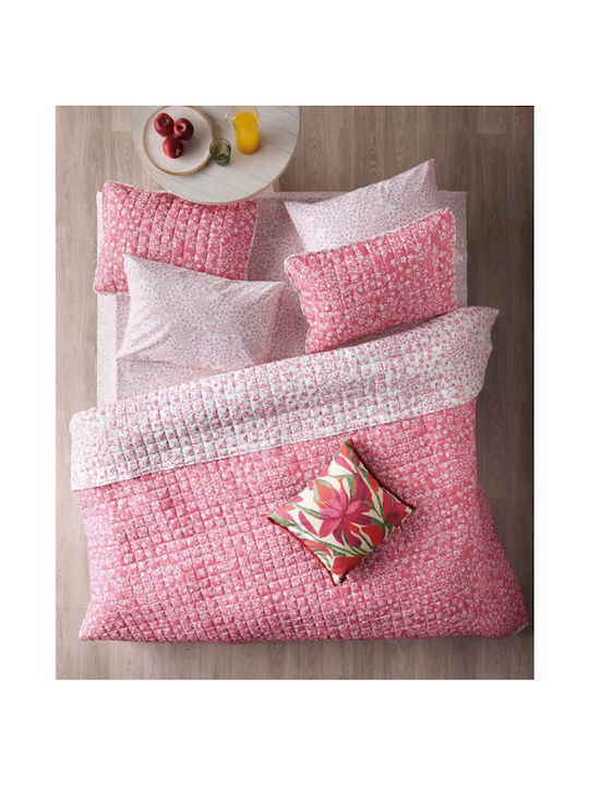 Kentia Dalida Σετ Κουβερλί King Size από Πολυεστέρα 20 Dusty Pink 260x240cm