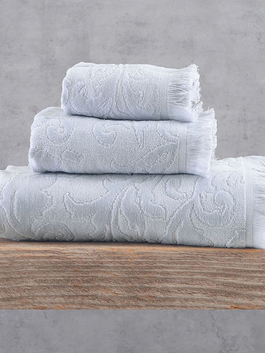 Rythmos Hand Towel Sienna 30x50cm Light Gray We...