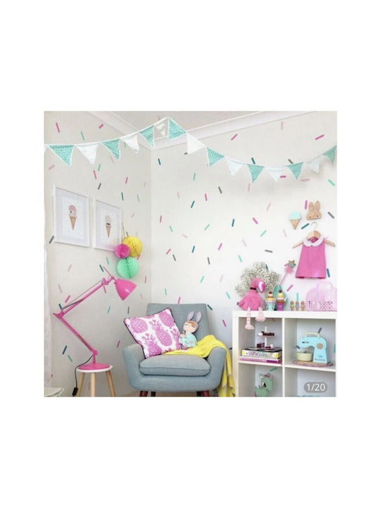 Wall Stickers Nursery Kids Room Strip Shape Set...