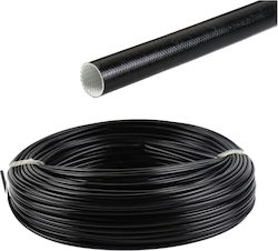 Fiberglas hitzebeständiger Schlauch 105°C PVC-Beschichtung Ø12mm Schwarz 1 Meter Fiberglas hitzebeständiger Schlauch 105°C PVC-Beschichtung Ø12mm Schwarz 1 Meter
