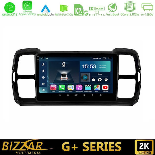 Bizzar Auto-Audiosystem für Citroen DS5 2017-2021 (Bluetooth/USB/WiFi/GPS/Apple-Carplay/Android-Auto) mit Touchscreen 9"