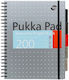 Pukka Pad Σπιράλ Τετράδιο Ριγέ Α4 200 Φύλλων 5 Θεμάτων Γκρι
