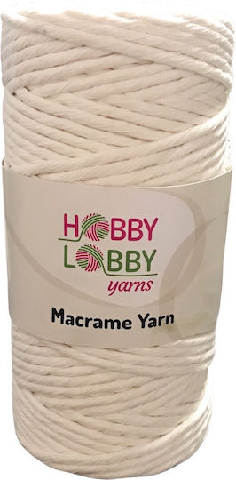 478813 Macrame Yarn 300 Gr White 41