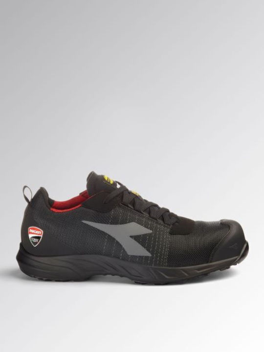 Utility Diadora Fly Motor Matryx Παπούτσι Ασφαλείας Μαύρο S3 με Πιστοποίηση P, ESD , FO , HRO,SR