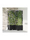 Garden Planter Grid 3 Pcs Black 80x80x143 cm