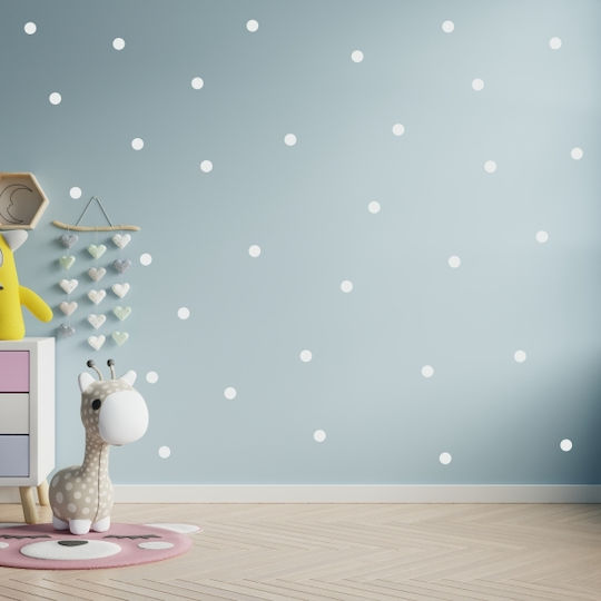 Wall Stickers For Nursery-kids Room Dots Set Of 36pcs. 3cm - Yellow