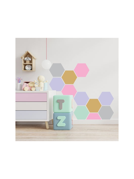 Wall Stickers For Kids Room Ηexagon 1 Pc. - Pow...