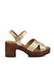 Leather Sandals Gold