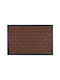 Entrance Mat Anti-slip made of Rubber Brown 40x60cm Thickness 12mm