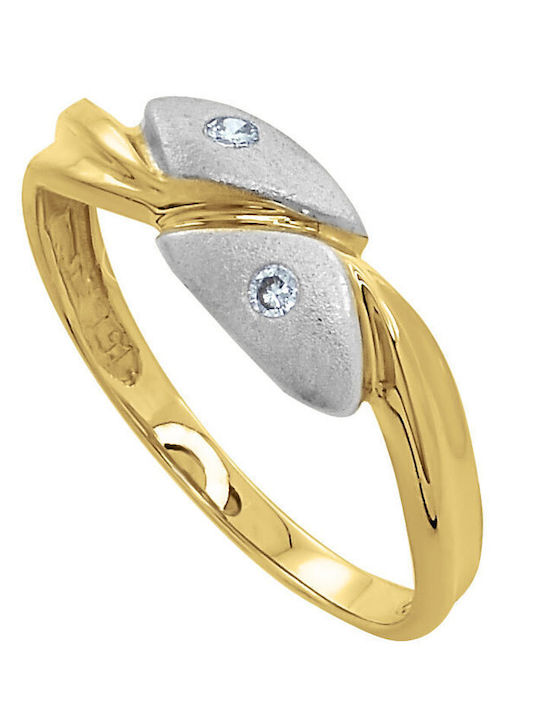 Antwnakakis Ring made of White gold 18K
