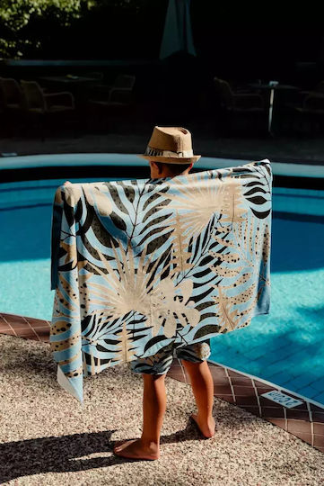 Velour Beach Towel 0.70x1.40 Tropical Ocean Christina Lagopoulou