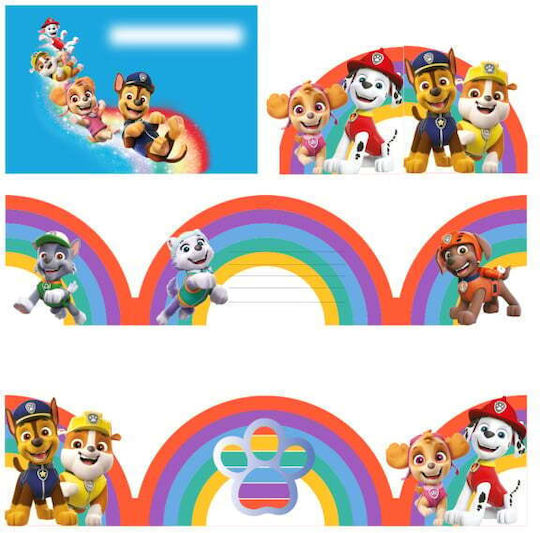 Paw Patrol Rainbow Invitations New 8 Pieces