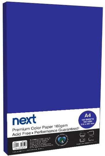 481852 Farbkopierpapier A4 160g/m² 100 Blatt 03 Blau
