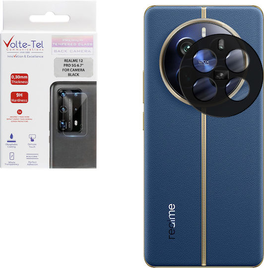 Volte-Tel Camera Protection Tempered Glass Black for the Realme 12 Pro 5G