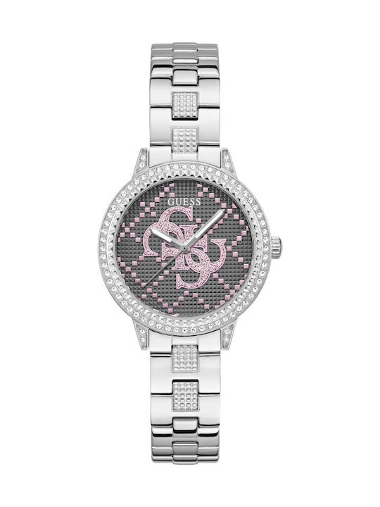 Guess Дамски Часовник 34mm Кварцов с Черна Мета...