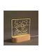 Led Kids Decorative Lamp Beige 17x14cm